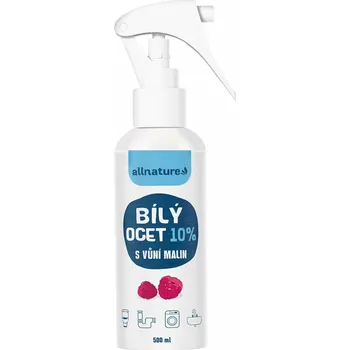 Univerzální čisticí prostředek Allnature Bílý ocet sprej 10% s vůní malin