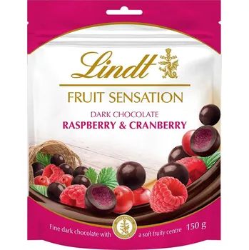 Čokoláda Lindt Sensation Fruit Maliny & Brusinky v hořké čokoládě