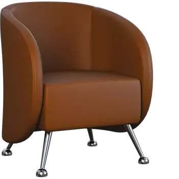 Křeslo PANTHEON - 1, křeslo, ekokůže hnědá