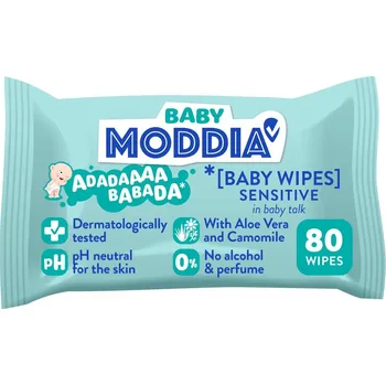 Dětská kosmetika Moddia BABY Dětské vlhčené ubrousky Sensitive