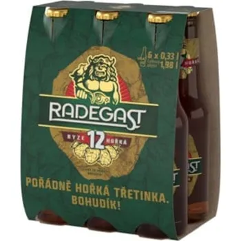 Pivo Radegast Ryze Hořká 12 sklo 6×0,33 l