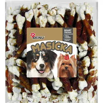 Pamlsek pro psa Akinu Masíčka Kalciová kostička s kachním masem pro psy