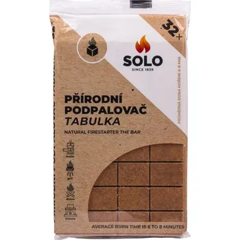 Podpalovač Solo Přírodní podpalovač tabulka