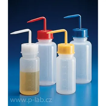 Střička PE s barevným víčkem (Objem (ml): 250, Průměr (mm): 60 , Výška (mm): 140, Barva víčka: bílá, Balení (ks): 1)