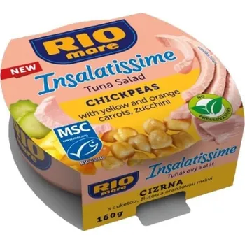 konzervovaná ryba Rio Mare Insalatissime Tuňákový salát s cizrnou