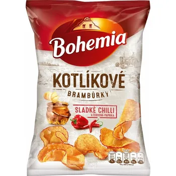 Chips Bohemia Kotlíkové brambůrky sladké chilli a červená paprika