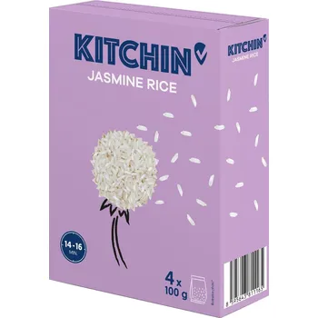 Rýže Kitchin Rýže jasmínová varné sáčky (4×100 g)