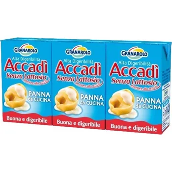 Granarolo UHT Bezlaktózová smetana na vaření 20% (3×100 ml)