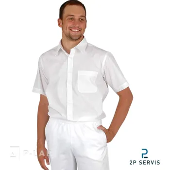 Pánská košile Košile pánská s krátkým rukávem (Velikost: L, Obvod krku (cm): 42,5, Obvod hrudníku (cm): 130, Balení (ks): 1)