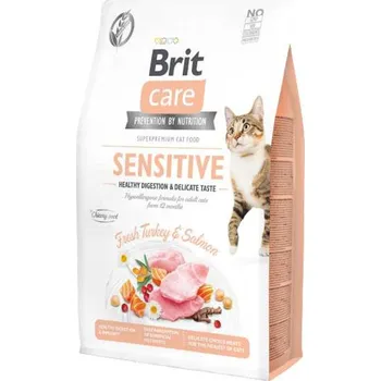 Krmivo pro kočku Brit Care Cat Sensitive Fresh Turkey & Salmon pro kočky