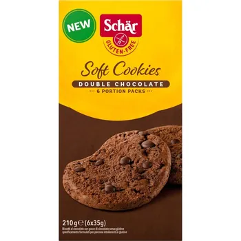 Schär Bezlepkové sušenky s kousky čokolády (6×35 g)