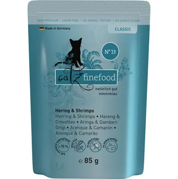 Krmivo pro kočku catz finefood – No. 13 sleď s kraby, 16× 85 g