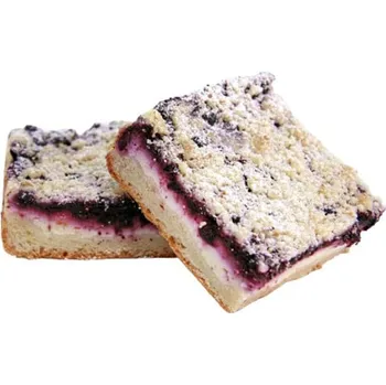 Trvanlivě pečivo DoDo Kynutý koláč s borůvkami a tvarohem bez lepku, 2 ks