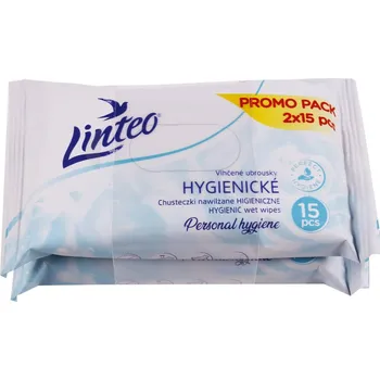 Linteo Vlhčené ubrousky hygienické 1+1 zdarma