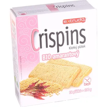 Trvanlivě pečivo Extrudo Crispins BIO amarantový plátek