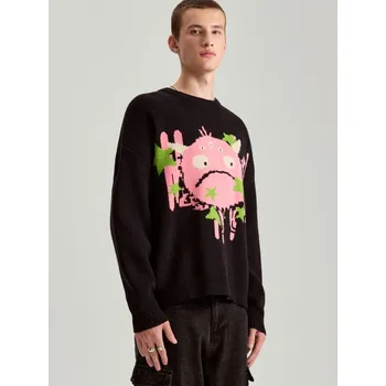 Pánský svetr Svetr - L - House - černá - 692CC-99X