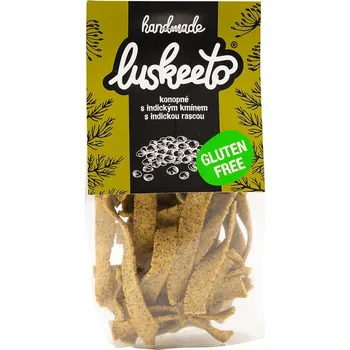 Luskeeto Luštěninové krekry konopné s indickým kmínem