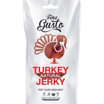 Sušené maso Fine Gusto Krůtí jerky natural