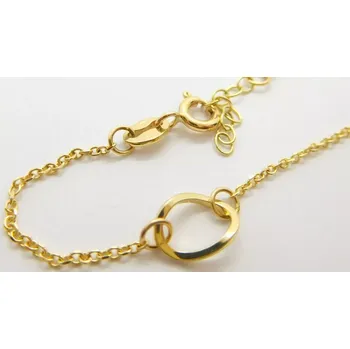 Náramek Klenoty Budín Dámský gravírovaný zlatý náramek 585/1,31gr 16,5+2cm HK7094 (Klenoty Budín Dámský gravírovaný zlatý náramek 585/1,31gr 16,5+2cm HK7094)