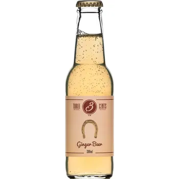 Limonáda Three Cents Ginger Beer sklo