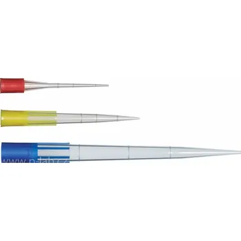 Laboratorní baňka Špičky bez filtru (Objem (µl): 50 - 1250, Barva manžety: modrá, Sterilita: ano, Balení: 8 x 96 ks)