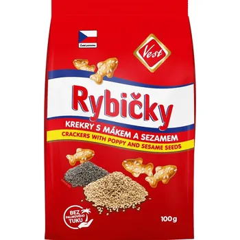 Vest Rybičky Krekry s mákem a sezamem