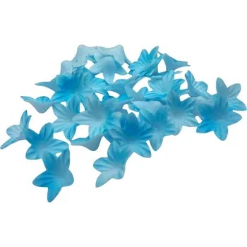 Čokoláda Hospodyňkám.cz Jedlý papír 3D mini kvítky modré 40ks