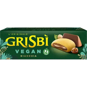 Vicenzi Grisbi Cream Gianduia vegan sušenky s oříškovým krémem