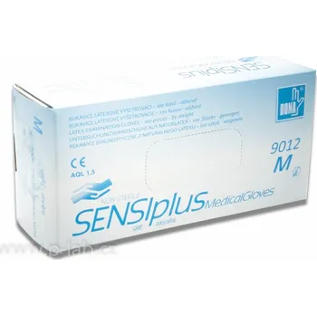 Vyšetřovací rukavice Rukavice vyšetřovací latexové SENSIplus DONA® | VULKAN-MEDICAL (Velikost: XL, Balení (ks): 10 x 100)