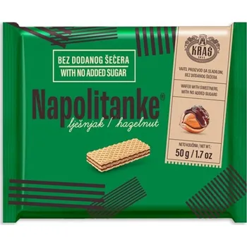 Kraš Napolitanke Oplatky s lískooříškovou náplní bez přídavku cukru