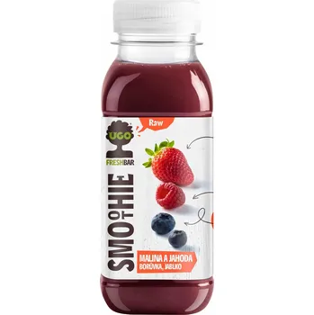 UGO RAW Smoothie malina, jahoda, borůvka a jablko