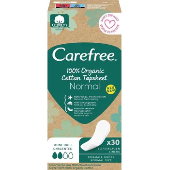 Menstruační vložka Carefree Organic Cotton Normal slipové vložky