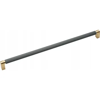 Nábytkové kování Nábytková úchytka PASCOLI, zlatá kartáčovaná + grafit, 590 mm