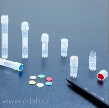 Kryozkumavka s vnějším šroubovacím uzávěrem | TPP (Objem (ml): 1,2, Rozměry (mm): 12 x 37, Doporučený objem při hlubokém zmrazení (ml): 0,7, Balení (ks): 8 x 100)