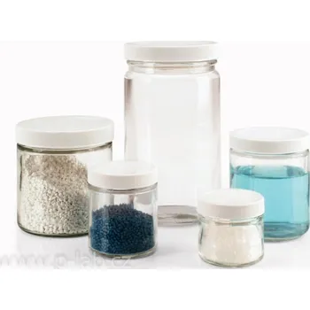 Laboratorní baňka Dóza širokohrdlá | WHEATON (Objem (ml): 1 000, Průměr (mm): 95, Výška (mm): 170, Závit: 89-400, Balení (ks): 12)