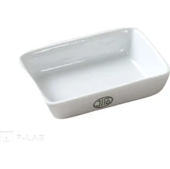 Miska žíhací porcelánová obdelníková (Objem (ml): 40, Rozměry (mm): 95 &times 65, Výška (mm): 14, Balení (ks): 1)