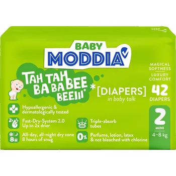 Plena Moddia BABY Jednorázové plenky 2 Mini (4–8 kg)
