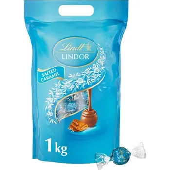 Bonboniéra Lindt LINDOR Megabalení čokoládových pralinek slaný karamel