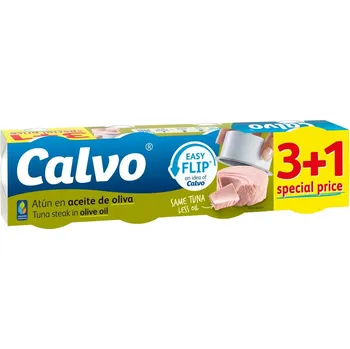 Calvo Tuňák v olivovém oleji 3+1