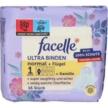 Menstruační vložka Facelle Ultra Normal dámské vložky s výtažkem z heřmánku