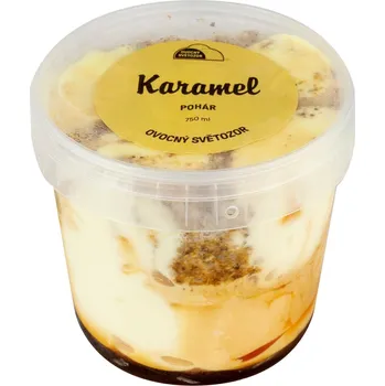 Zmrzlina Ovocný Světozor Pohár karamel