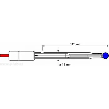 Příslušenství ke svářečce Elektroda THETA (Elektroda: Ag/AgCl referentní s dvojitým solným můstkem, RE 405***, Max. teplota (&degC): 100, Rozsah pH: -)