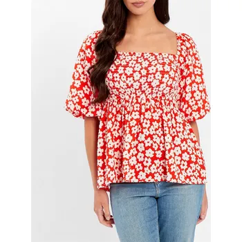 Dámská košile Košile Be You Red Floral 1031406 10 (S)