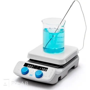 Míchačka s digitálním nastavením teploty a rychlosti míchání AREC 7 Connect | VELP (Model: AREC 7 Connect se sondou Pt100, stojanovou tyčí a držákem teplotní sondy, Externí regulace: ano)