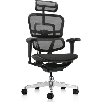 Nábytek ANTARES Manažérska kancelárska stolička ERGOHUMAN 2 ULTRA čierna čalúnený sedák