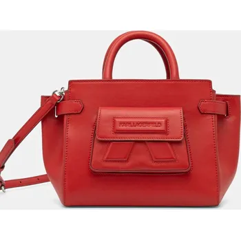 Kabelka Kožená kabelka Karl Lagerfeld A1W30443 červená 33X, vel. ONE SIZE