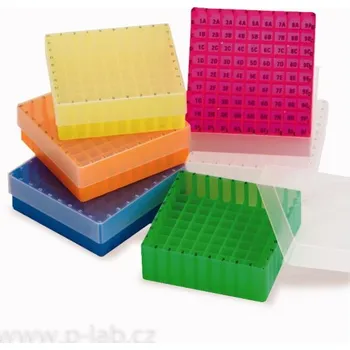 Dóza na potraviny Krabička na vialky 1,5 ml (Popis: Krabička na vialky 1,5 ml, Barva: oranžová, Balení (ks): 1)