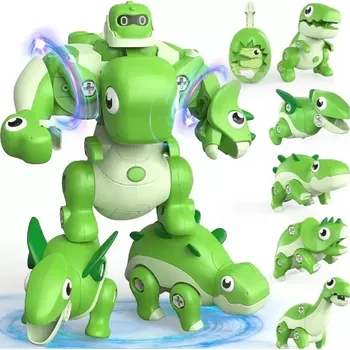 Robotický dinosaurus 5 v 1 - ZELENÝ (Značka: JOLLY FUN)