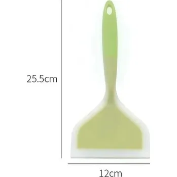 Silikonová špachtle | kuchyňské náčiní | vaření - 1ks Dvoubarevná zelená