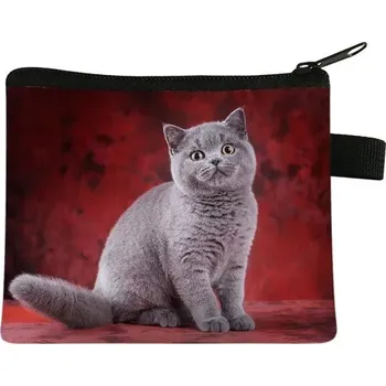 Peněženka Roztomilá mincová peněženka s kočičím potiskem - 20